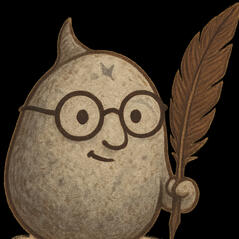 A stone trying to look clever